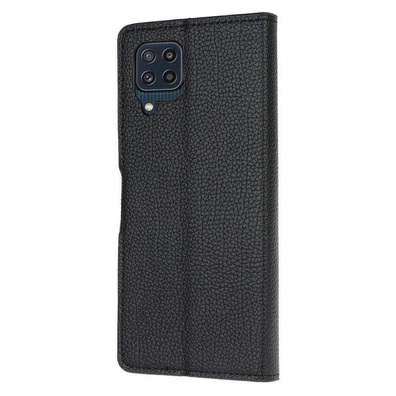 Flip Cover Til Samsung Galaxy M32 Litchi Grain Lædereffekt