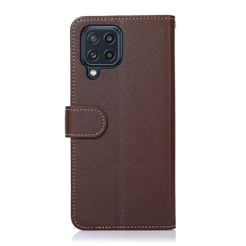 Flip Cover Til Samsung Galaxy M32 Litchi Style Rfid Khazneh