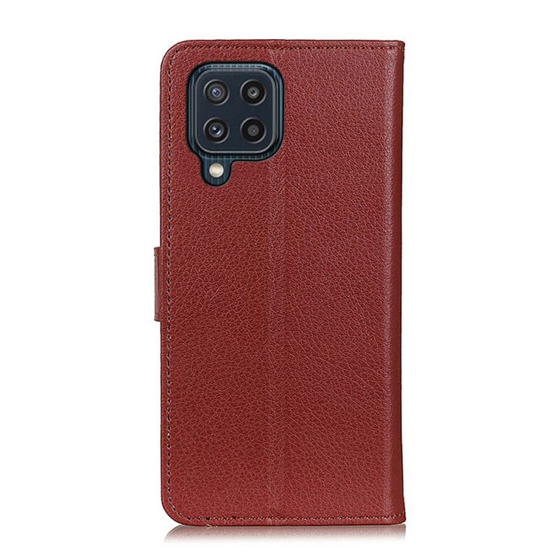 Flip Cover Til Samsung Galaxy M32 Lychee Tekstur