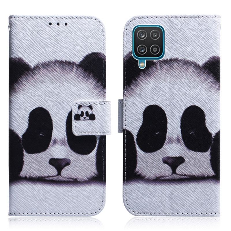 Flip Cover Til Samsung Galaxy M32 Panda Face