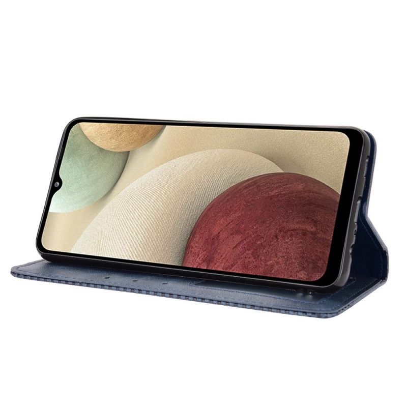 Flip Cover Til Samsung Galaxy M32 Stiliseret Vintage Lædereffekt