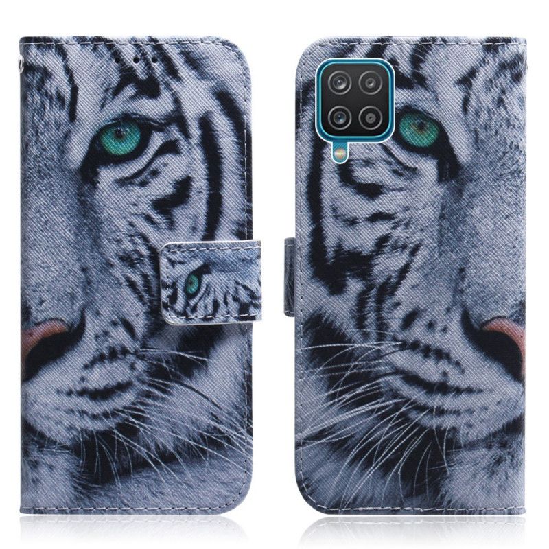 Flip Cover Til Samsung Galaxy M32 Tiger Face