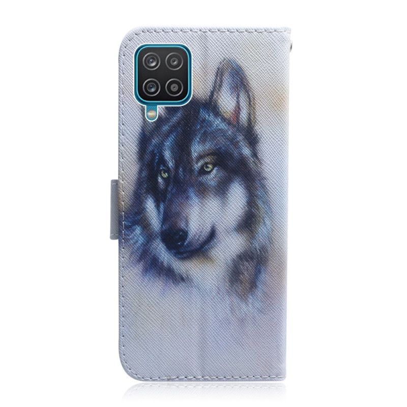 Læder Cover Samsung Galaxy M32 Telefon Etui Canine Look