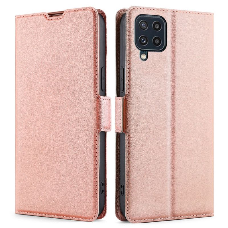 Læder Cover Samsung Galaxy M32 Telefon Etui Flap Dobbelt Design