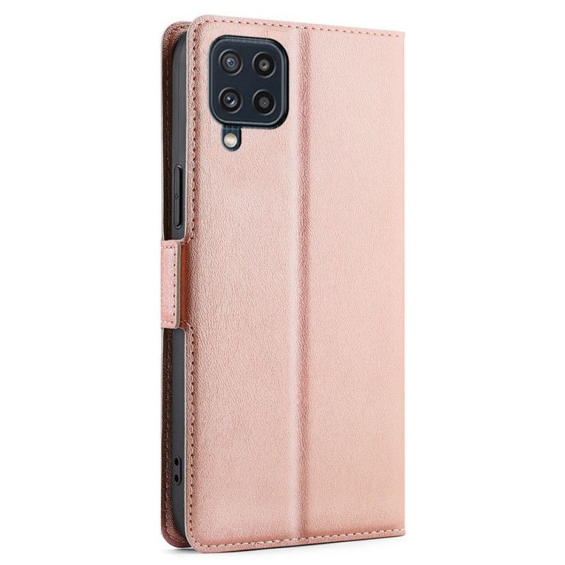 Læder Cover Samsung Galaxy M32 Telefon Etui Flap Dobbelt Design