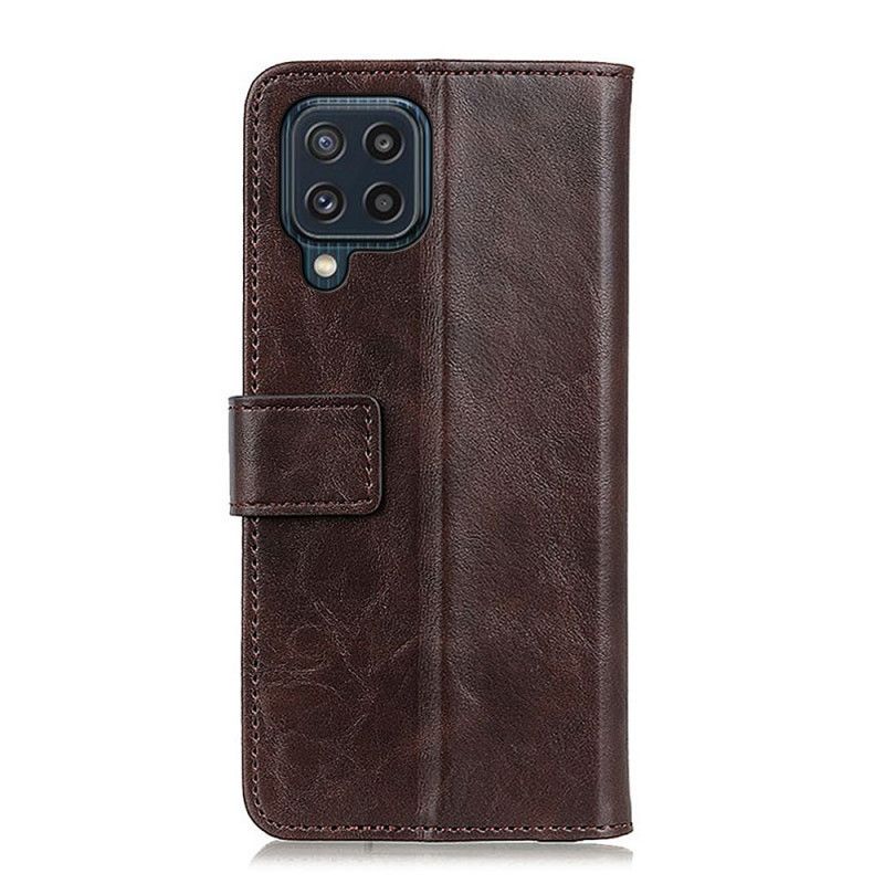 Læder Cover Samsung Galaxy M32 Telefon Etui Khazneh Elegance Læderstil