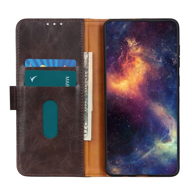 Læder Cover Samsung Galaxy M32 Telefon Etui Khazneh Elegance Læderstil