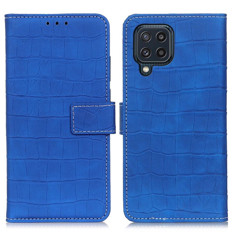 Læder Cover Samsung Galaxy M32 Telefon Etui Krokodille