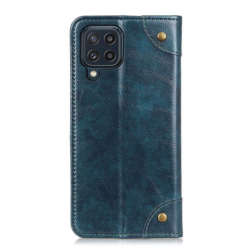 Læder Cover Samsung Galaxy M32 Telefon Etui Vintage Nitter-version