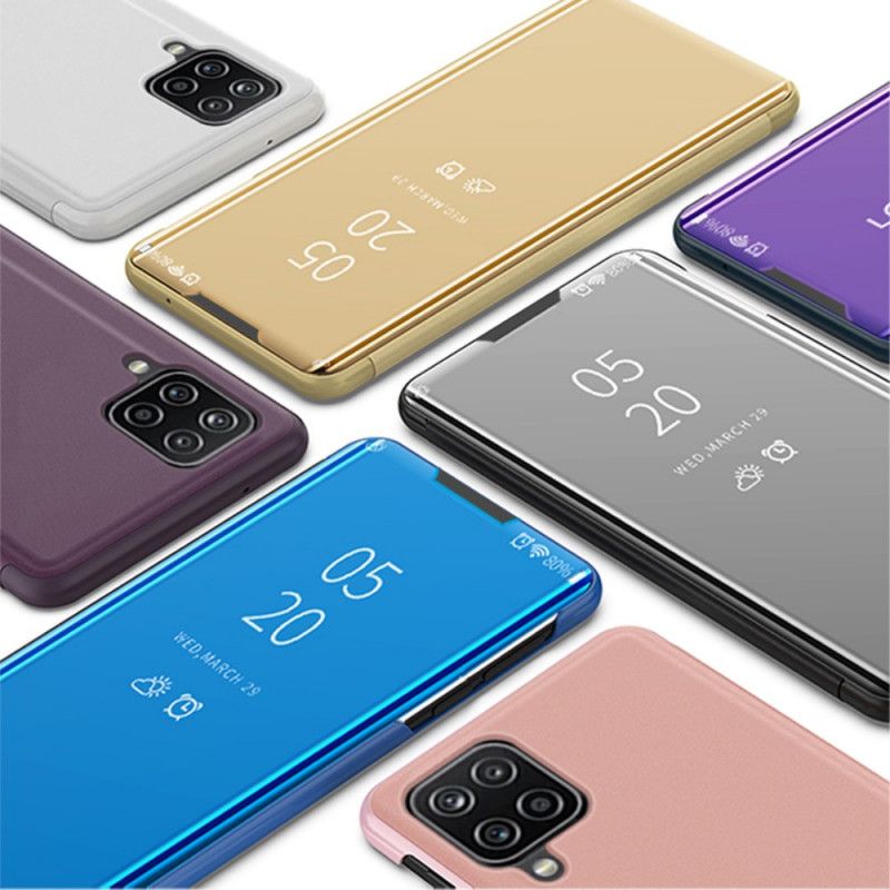 Se Cover Samsung Galaxy M32 Spejl Og Imiteret Læder