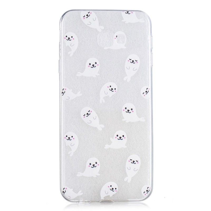 Cover for Samsung Galaxy J4 Plus Gennemsigtige Sjove Søløver