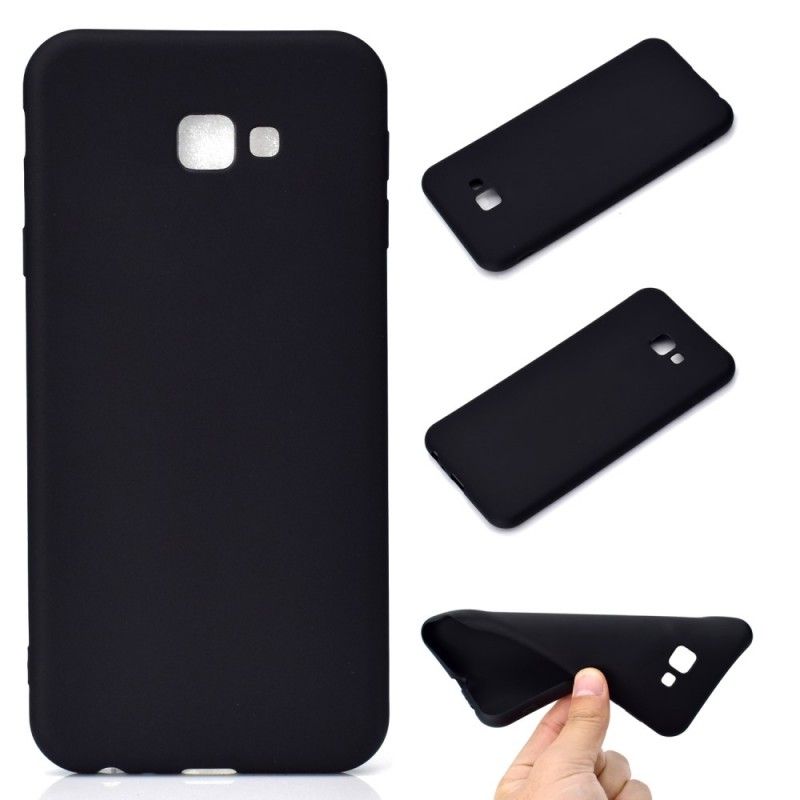 Cover for Samsung Galaxy J4 Plus Sort Mat Silikone