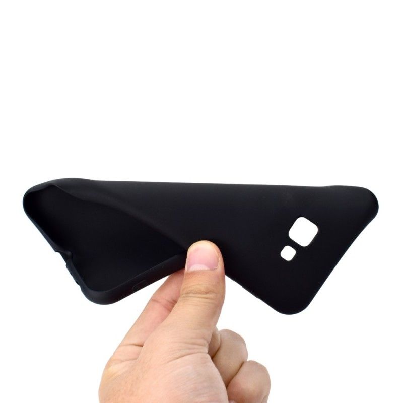 Cover for Samsung Galaxy J4 Plus Sort Mat Silikone