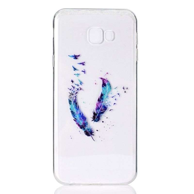 Cover Samsung Galaxy J4 Plus Gennemsigtig Fjer