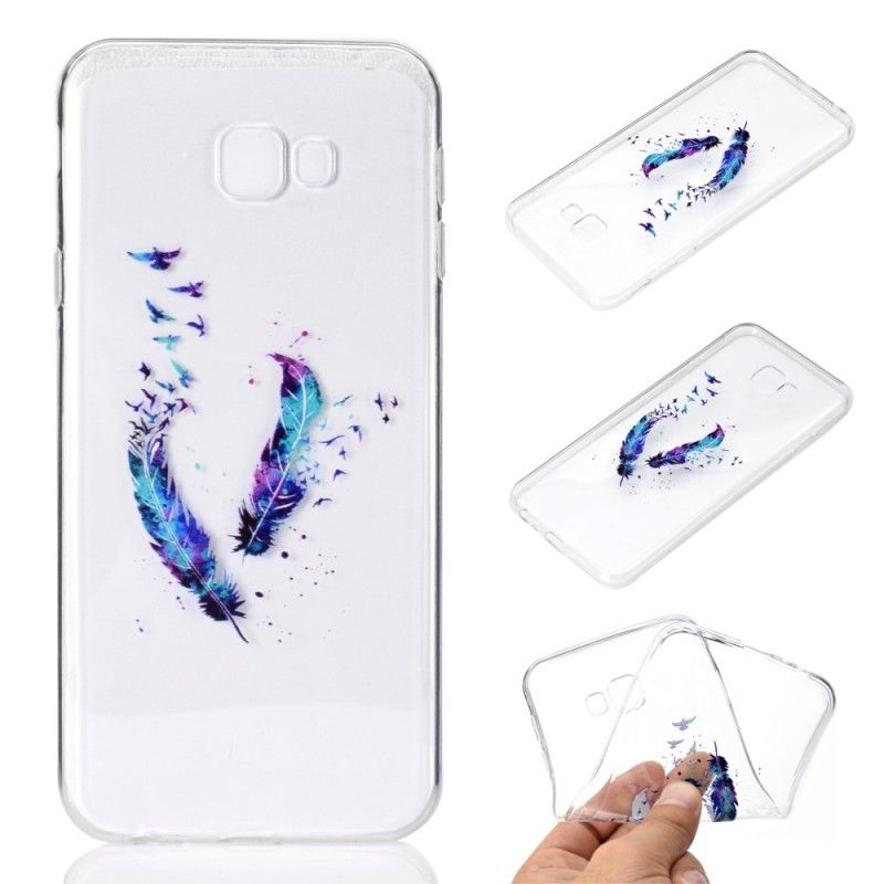 Cover Samsung Galaxy J4 Plus Gennemsigtig Fjer