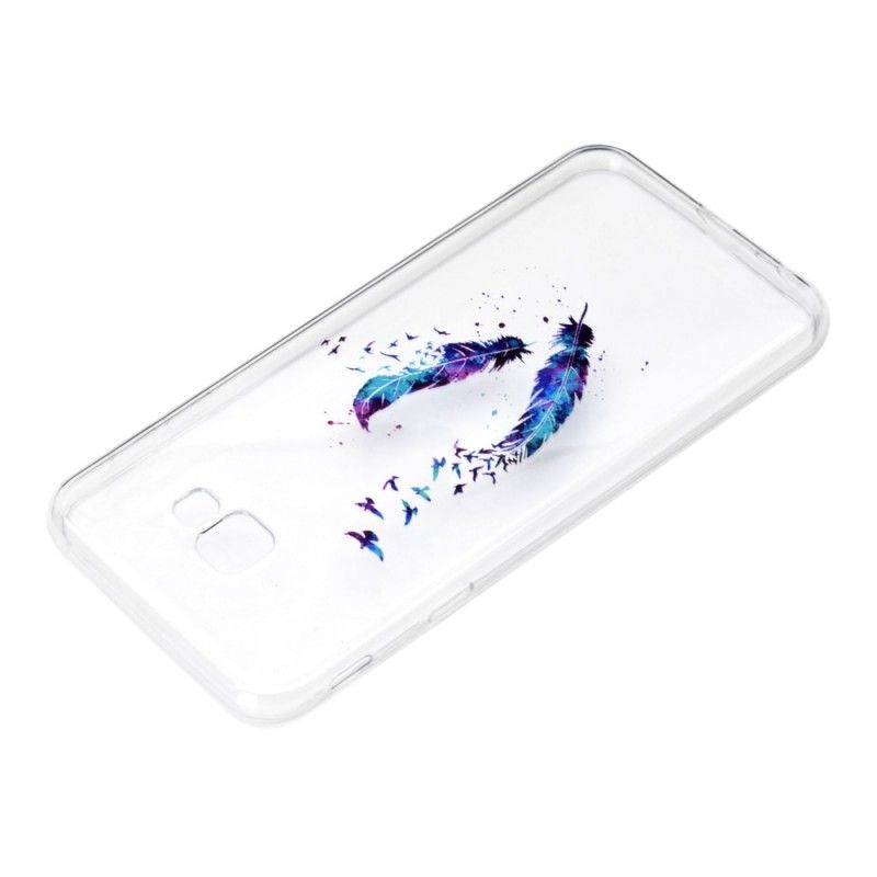 Cover Samsung Galaxy J4 Plus Gennemsigtig Fjer