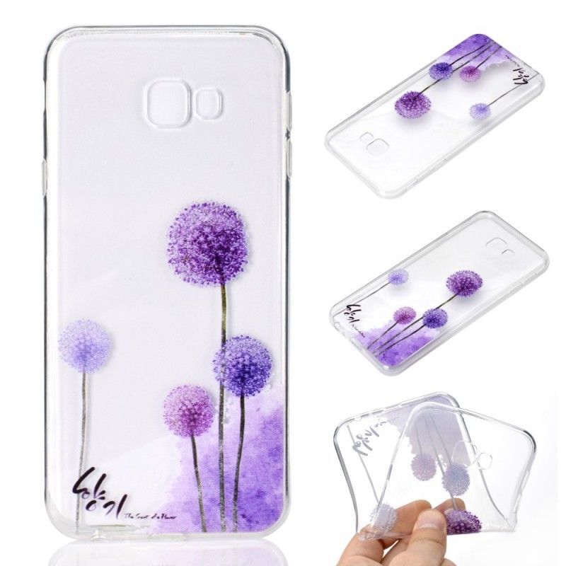 Cover Samsung Galaxy J4 Plus Gennemsigtige Farvede Mælkebøtter