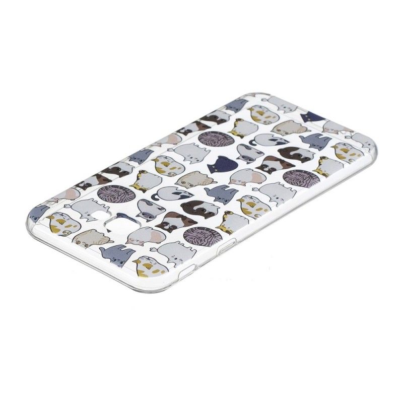 Cover Samsung Galaxy J4 Plus Gennemsigtige Flere Katte Beskyttelse