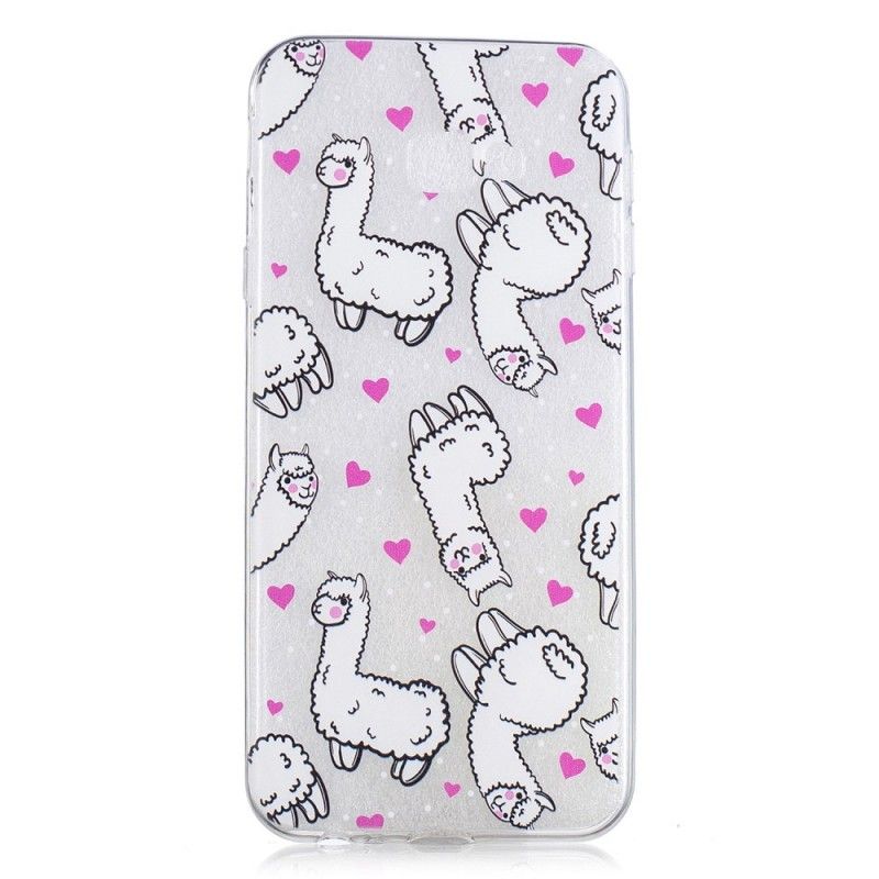 Cover Samsung Galaxy J4 Plus Gennemsigtige Sjove Lamaer Original