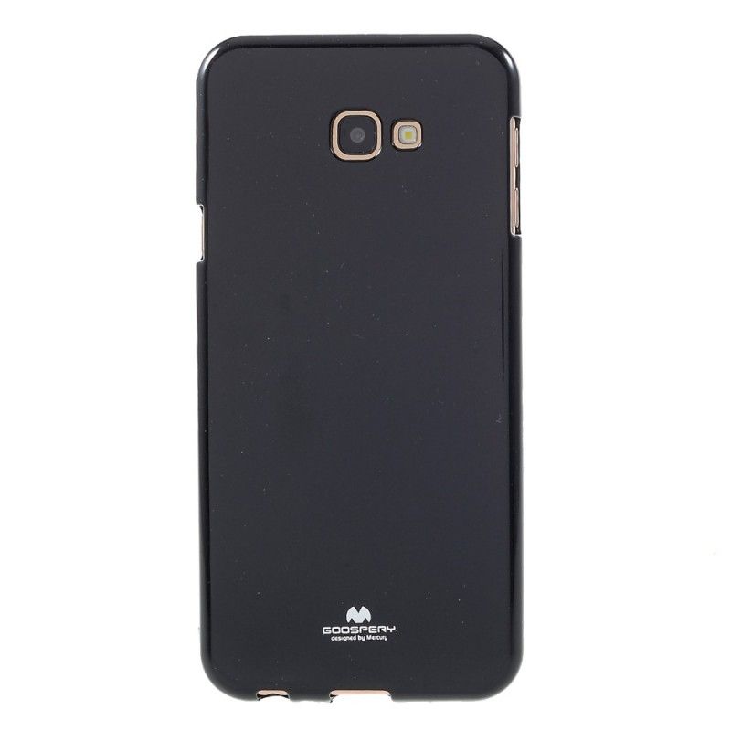 Cover Samsung Galaxy J4 Plus Sort Prangende Kviksølvmetaleffekt Original