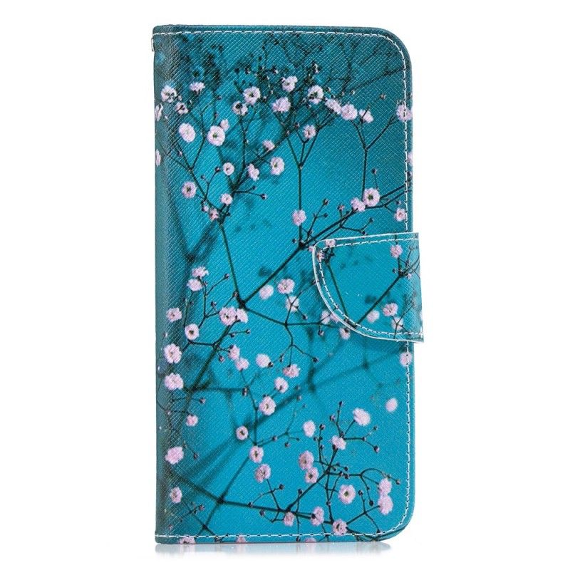 Flip Cover Læder for Samsung Galaxy J4 Plus Blomstrende Træ