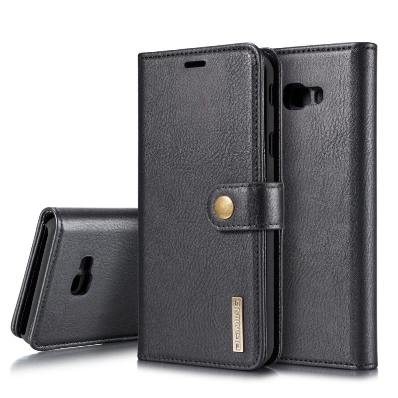 Flip Cover Læder for Samsung Galaxy J4 Plus Sort Dg. Aftagelig Ming