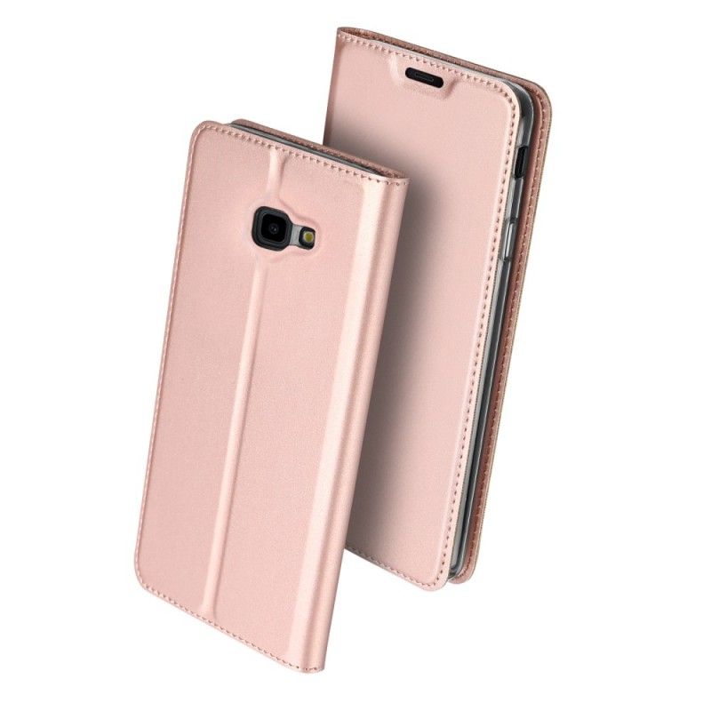 Læder Cover Samsung Galaxy J4 Plus Golden Førsteklasses Serie