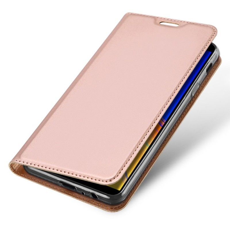 Læder Cover Samsung Galaxy J4 Plus Golden Førsteklasses Serie