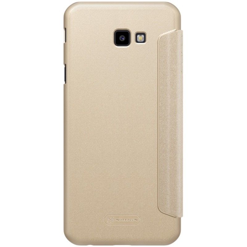 Læder Cover Samsung Galaxy J4 Plus Golden Mobilcover Nillkin