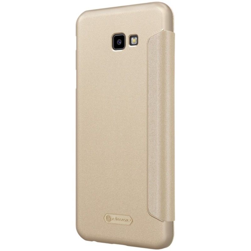 Læder Cover Samsung Galaxy J4 Plus Golden Mobilcover Nillkin