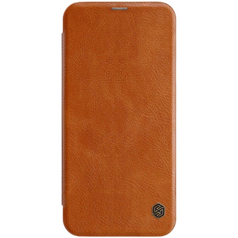 Læder Cover Samsung Galaxy J4 Plus Rød Mobilcover Nillkin Qin-Serie