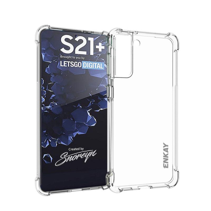 Cover for Samsung Galaxy S21 Plus 5G Enkay Shell Og Hærdet Glas Combo