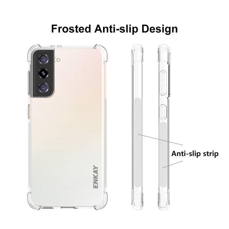 Cover for Samsung Galaxy S21 Plus 5G Enkay Shell Og Hærdet Glas Combo