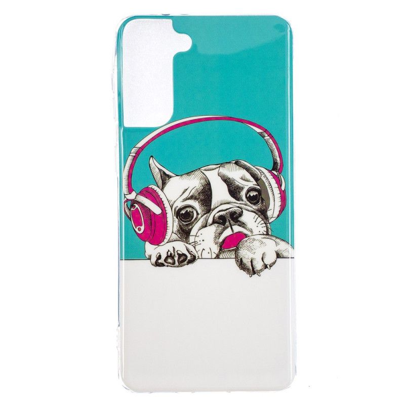 Cover Samsung Galaxy S21 Plus 5G Fluorescerende Hund