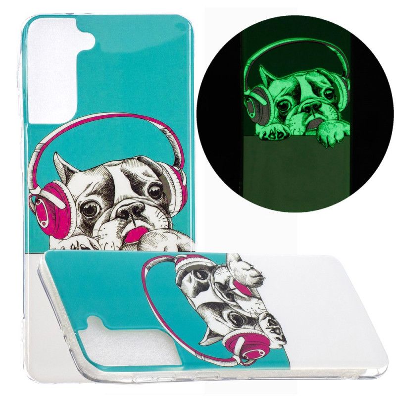 Cover Samsung Galaxy S21 Plus 5G Fluorescerende Hund