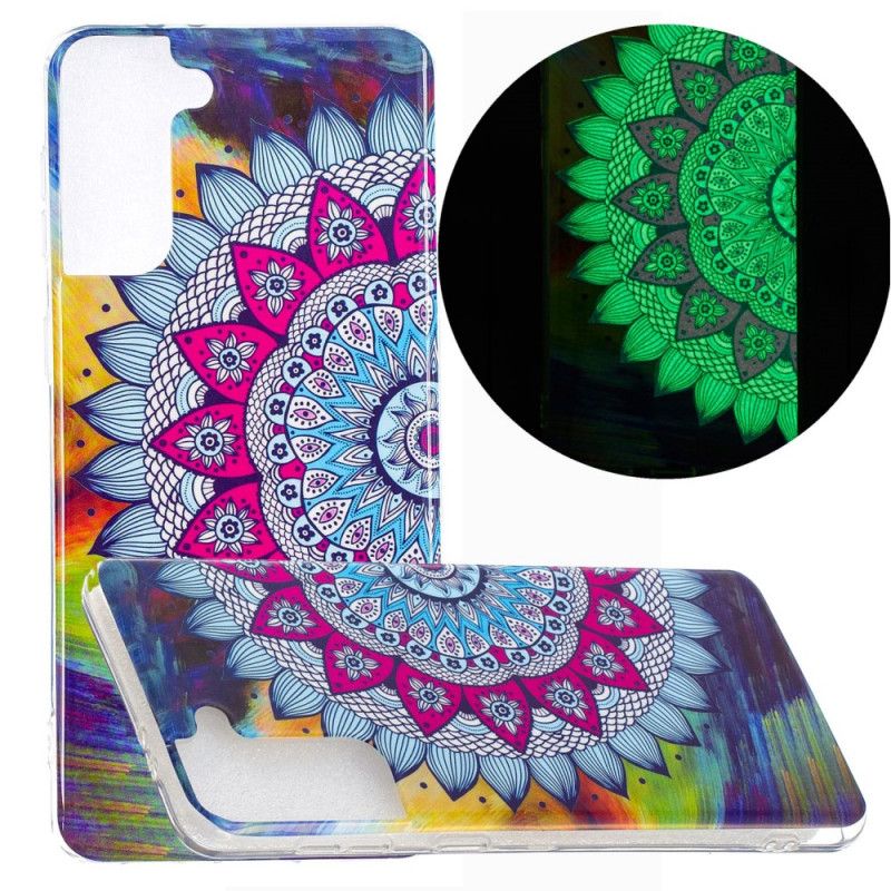 Cover Samsung Galaxy S21 Plus 5G Fluorescerende Mandala Original