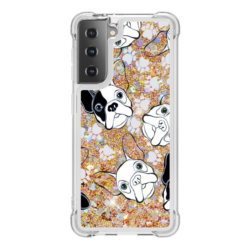 Cover Samsung Galaxy S21 Plus 5G Hr. Hund Glitter