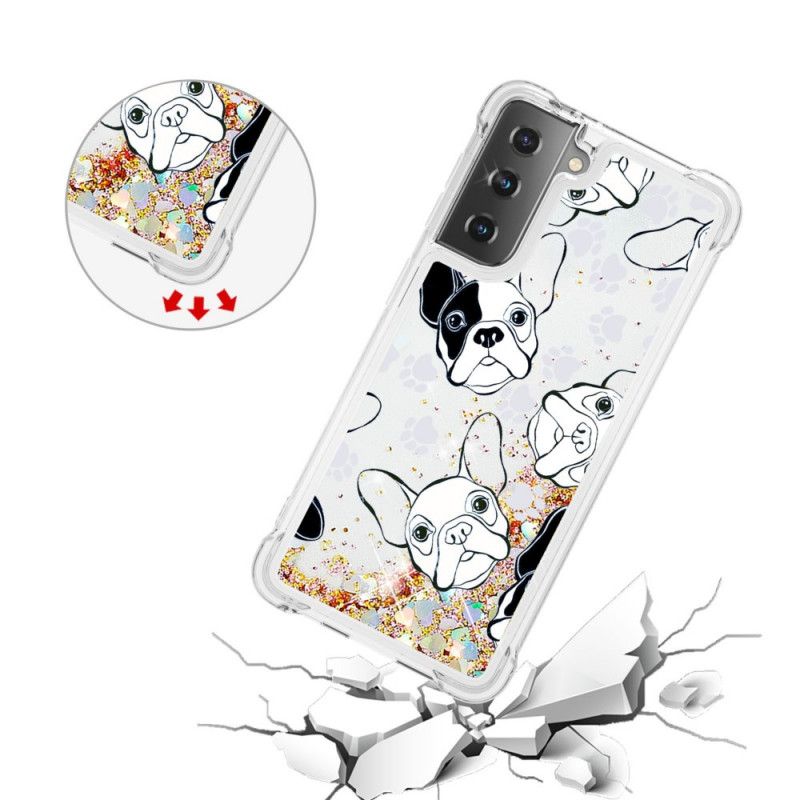 Cover Samsung Galaxy S21 Plus 5G Hr. Hund Glitter