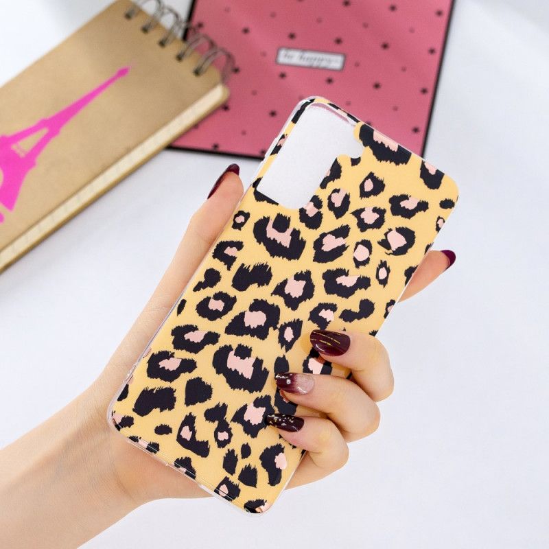 Cover Samsung Galaxy S21 Plus 5G Marmor I Leopardstil Original