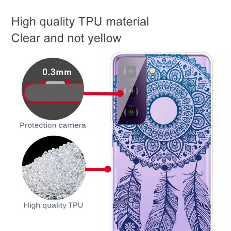 Cover Samsung Galaxy S21 Plus 5G Mobilcover Unik Blomstermandala