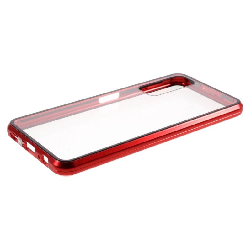 Cover Samsung Galaxy S21 Plus 5G Sort Metalkanter Og Dobbelt Hærdet Glas Beskyttelse