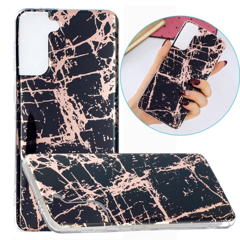 Cover Samsung Galaxy S21 Plus 5G Sort Ultra Designer Marmor