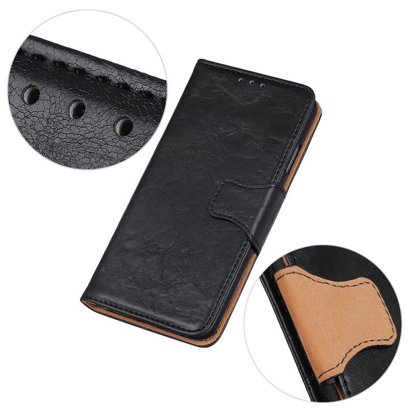 Flip Cover Læder for Samsung Galaxy S21 Plus 5G Sort Dobbeltsidet Magnetisk Klap