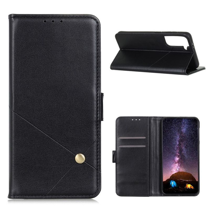 Flip Cover Læder for Samsung Galaxy S21 Plus 5G Sort Nitte X Design