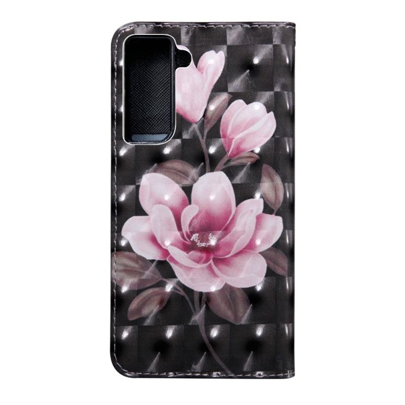 Flip Cover Læder Samsung Galaxy S21 Plus 5G Blomster Blomstrer