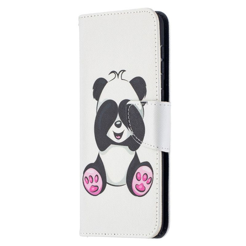 Flip Cover Læder Samsung Galaxy S21 Plus 5G Sjov Panda Original