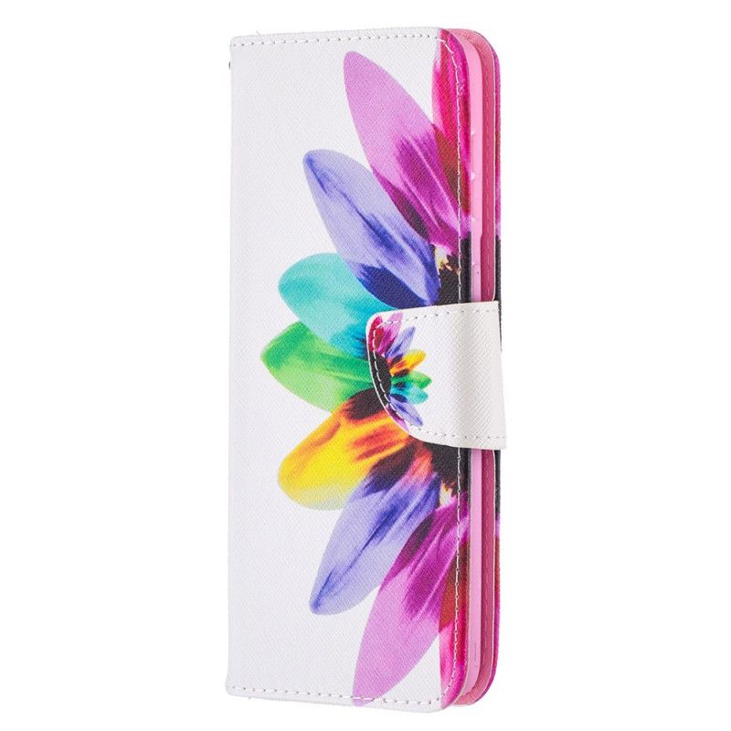 Flip Cover Samsung Galaxy S21 Plus 5G Akvarelblomst