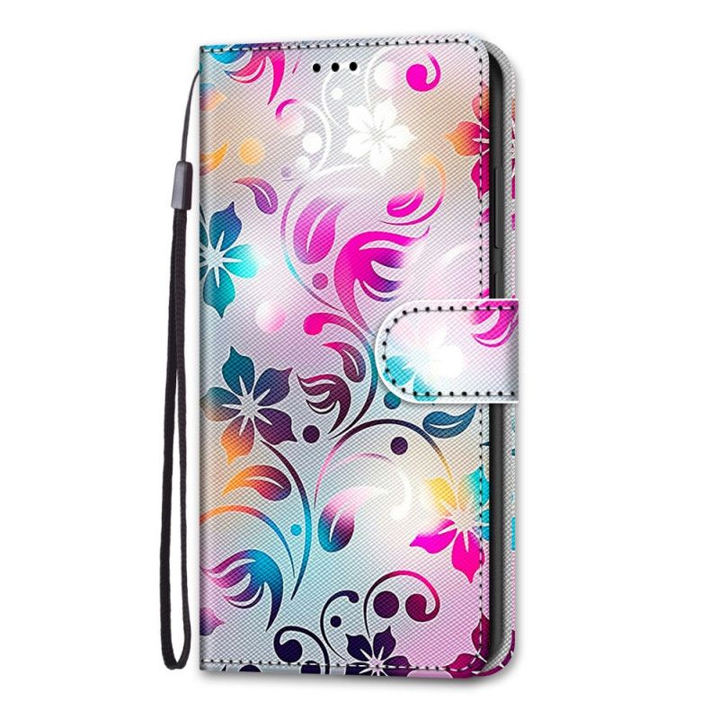 Flip Cover Samsung Galaxy S21 Plus 5G Magenta Farvede Blade