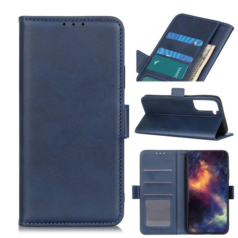 Flip Cover Samsung Galaxy S21 Plus 5G Sort Dobbelt Flap