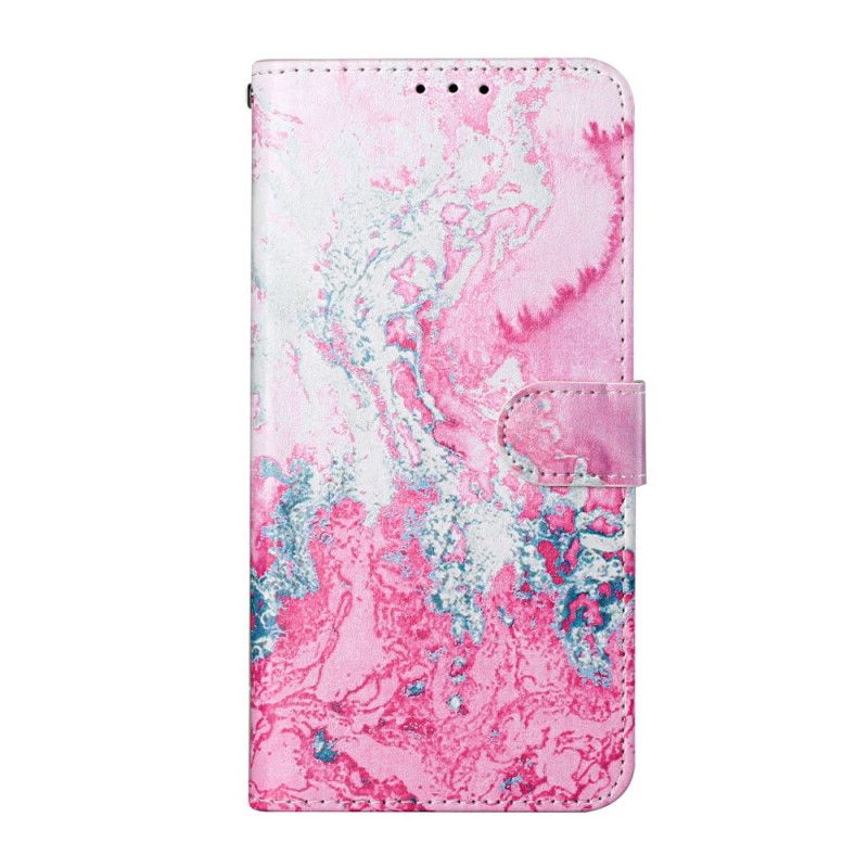 Flip Cover Samsung Galaxy S21 Plus 5G Sort Marmor